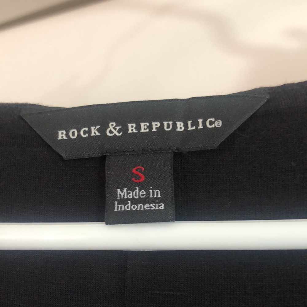 NWT Rock & Republic Black Top S - Picture 4 of 7